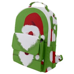 Santa Claus Hat Christmas Flap Pocket Backpack (small) by Mariart