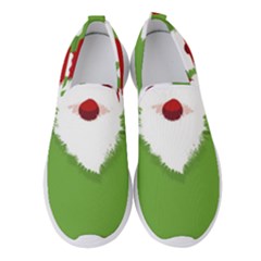 Santa Claus Hat Christmas Women s Slip On Sneakers by Mariart