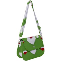 Santa Claus Hat Christmas Saddle Handbag by Mariart