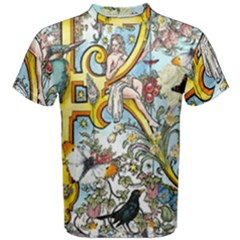 The Illustrated Alphabet - K - By Larenard Men s Cotton Tee by LaRenard