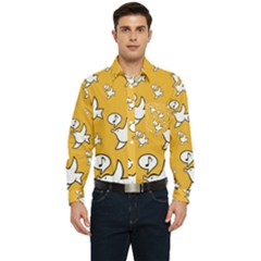 Whistling Sparrow - By Larenard Men s Long Sleeve Pocket Shirt 