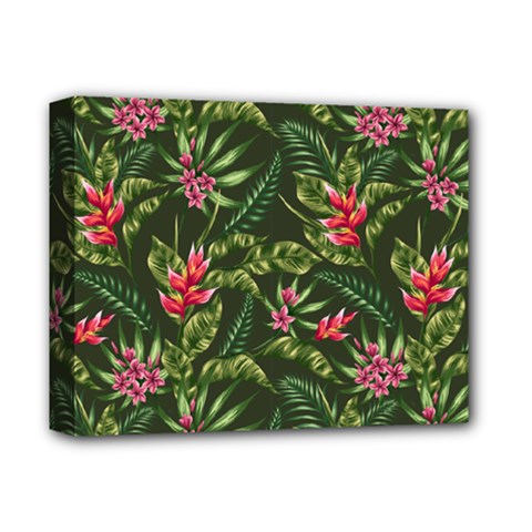 Tropical Flowers Deluxe Canvas 14  X 11  (stretched) by goljakoff