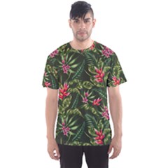 Tropical Flowers Men s Sport Mesh Tee