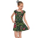 Tropical flowers Kids  Cap Sleeve Dress View1