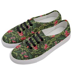 Tropical Flowers Women s Classic Low Top Sneakers by goljakoff