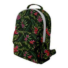 Tropical Flowers Flap Pocket Backpack (large) by goljakoff