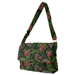 Tropical Flowers Full Print Messenger Bag (m) by goljakoff