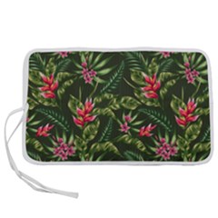 Tropical Flowers Pen Storage Case (l)