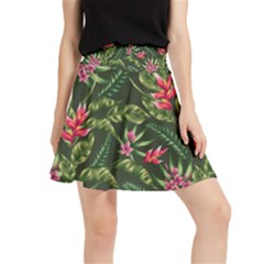 Tropical Flowers Waistband Skirt by goljakoff