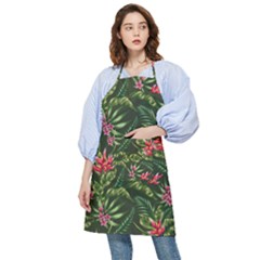 Tropical Flowers Pocket Apron by goljakoff