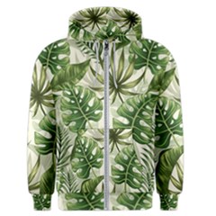 Green Leaves Men s Zipper Hoodie by goljakoff