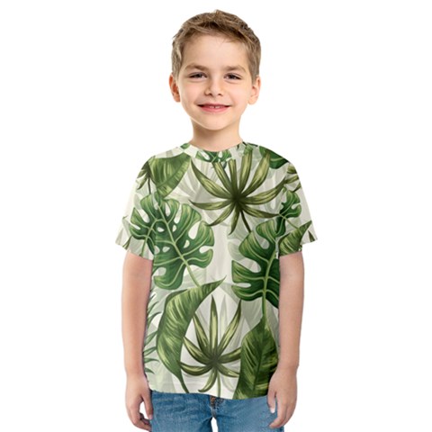 Green Leaves Kids  Sport Mesh Tee by goljakoff