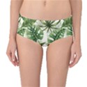 Green leaves Mid-Waist Bikini Bottoms View1