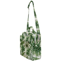 Green Leaves Crossbody Day Bag by goljakoff