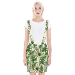 Green Leaves Braces Suspender Skirt by goljakoff