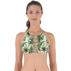 Green Leaves Perfectly Cut Out Bikini Top by goljakoff