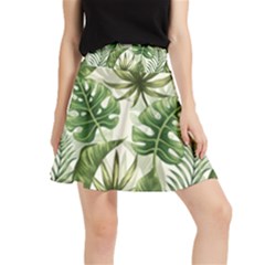 Green Leaves Waistband Skirt