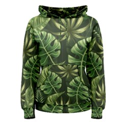 Green Leaves Women s Pullover Hoodie by goljakoff