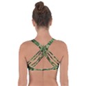 Green leaves Got No Strings Sports Bra View2