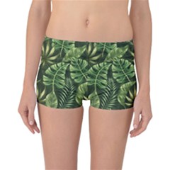 Green Leaves Reversible Boyleg Bikini Bottoms by goljakoff