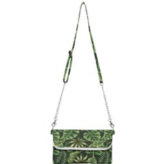 Green Leaves Mini Crossbody Handbag by goljakoff