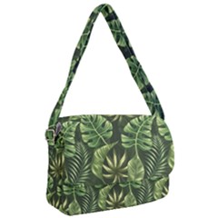 Green Leaves Courier Bag by goljakoff