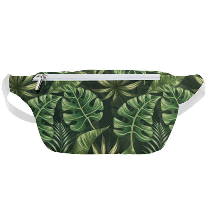 Green leaves Waist Bag 