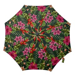 Tropical Flowers Hook Handle Umbrellas (small) by goljakoff