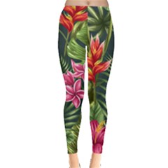 Tropical Flowers Leggings  by goljakoff