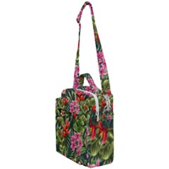 Tropical Flowers Crossbody Day Bag by goljakoff