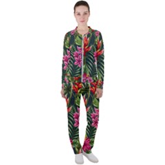 Tropical Flowers Casual Jacket And Pants Set by goljakoff