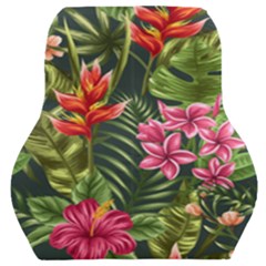 Tropical Flowers Car Seat Back Cushion  by goljakoff