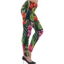 Tropical flowers Lightweight Velour Leggings View4