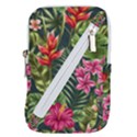 Tropical flowers Belt Pouch Bag (Small) View1