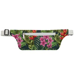 Tropical Flowers Active Waist Bag by goljakoff