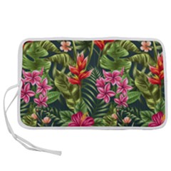 Tropical Flowers Pen Storage Case (l) by goljakoff