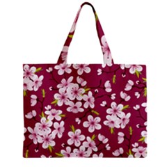 Sakura Zipper Mini Tote Bag by goljakoff