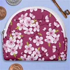 Sakura Horseshoe Style Canvas Pouch by goljakoff