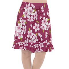 Sakura Fishtail Chiffon Skirt by goljakoff