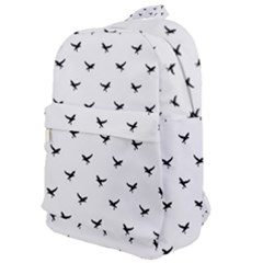 Birds Flying Motif Silhouette Print Pattern Classic Backpack by dflcprintsclothing