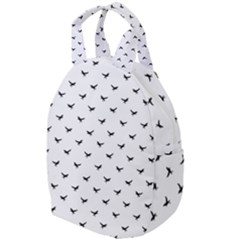 Birds Flying Motif Silhouette Print Pattern Travel Backpacks by dflcprintsclothing