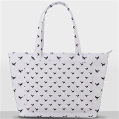 Birds Flying Motif Silhouette Print Pattern Back Pocket Shoulder Bag  by dflcprintsclothing