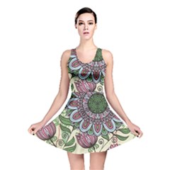 Flower Mandala Reversible Skater Dress by goljakoff