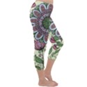 Flower mandala Capri Winter Leggings  View3