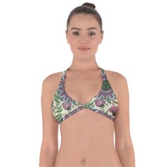 Flower Mandala Halter Neck Bikini Top by goljakoff