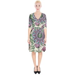 Flower Mandala Wrap Up Cocktail Dress by goljakoff