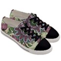 Flower mandala Men s Low Top Canvas Sneakers View3