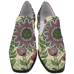 Flower Mandala Women Slip On Heel Loafers by goljakoff