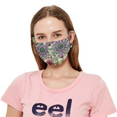 Flower Mandala Crease Cloth Face Mask (adult)