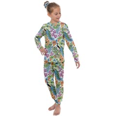 Peacock Pattern Kids  Long Sleeve Set  by goljakoff